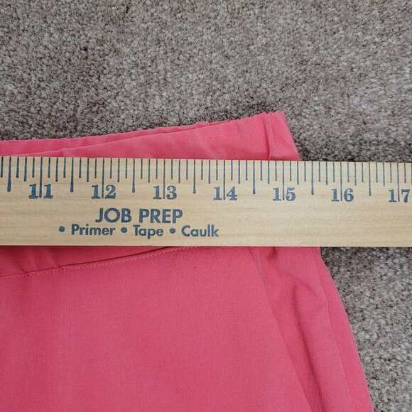Chico's Coral Cropped Pants Sz 0 US 4 Outdoor Lightweight Hiking Tie Waist EUC - Picture 6 of 11